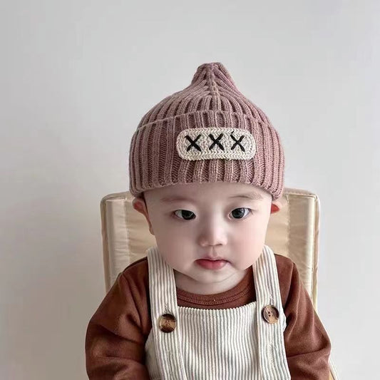 Hat Infant Woolen Warm Knitted Boys Kids' Headwear