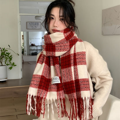 Women's Atmosphere Sense Artificial Cashmere Retro Warm Scarfs