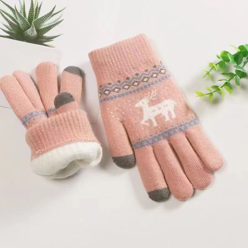 Women's & Men's Winter Thickened Touch Screen Thermal Fleece-lined Gloves