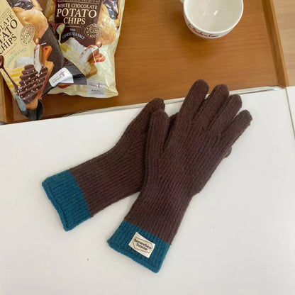 Touch Screen Finger Five Warm Female Gloves