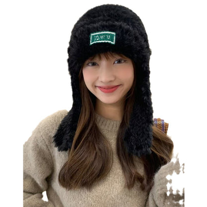 Women's Warm Ear Protection Hat Electric Car Hats & Caps