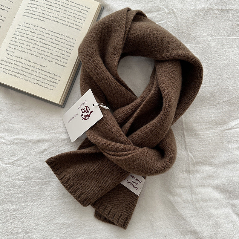 Women's & Men's Australian Pure Cotton Wool Color Winter Scarfs