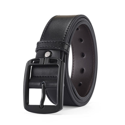 Men's Cowhide Leather Man's Casual Simple Retro Belts