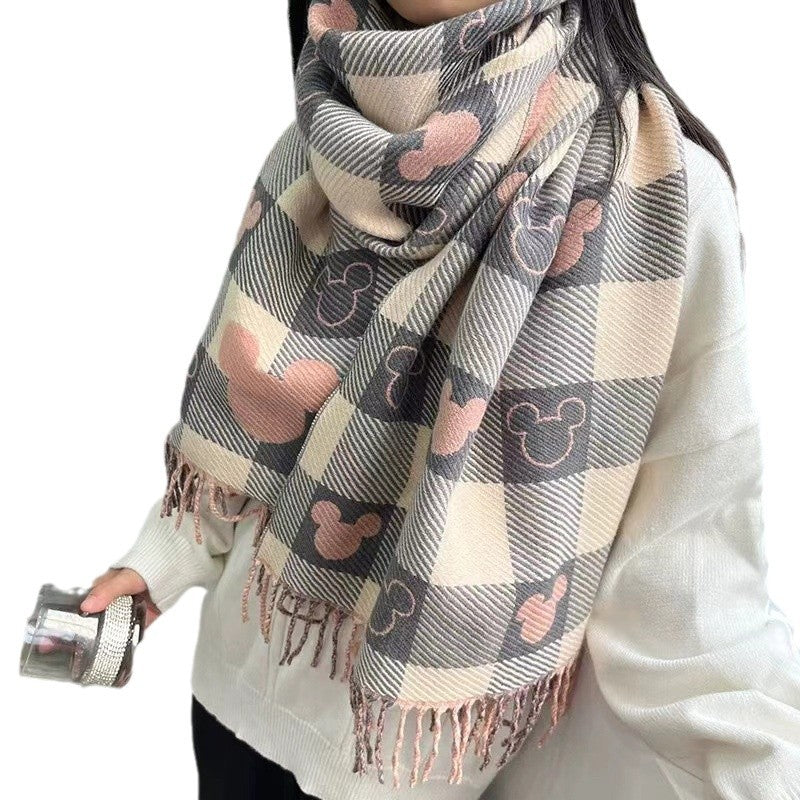 Women's & Men's Versatile Fashion Love Shawl Long Type Scarfs