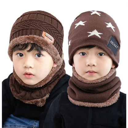 Children's Style Thickened Woolen Fleece-lined Winter Warm Kids' Headwear