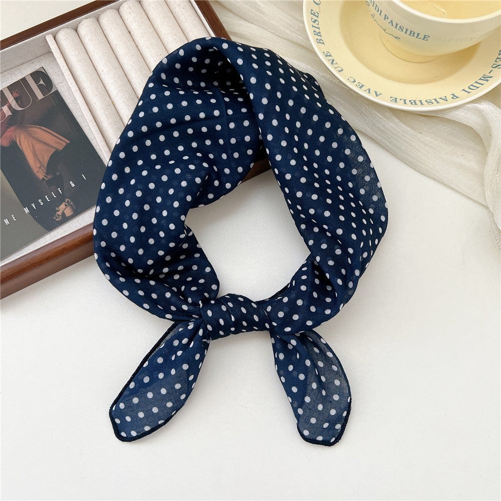 Small Square Towel Silk Female Autumn Summer Bandana Headband Scarfs