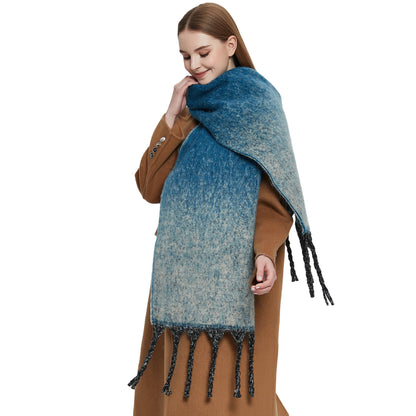 Shawl Winter Thickened Circle Yarn Coarse Tassel Scarfs