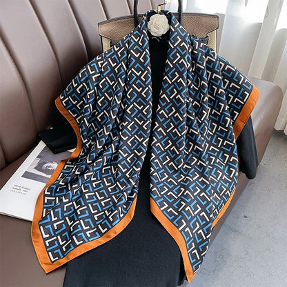 Women's Summer Fashion Trendy Navy Style Professional Square Scarfs