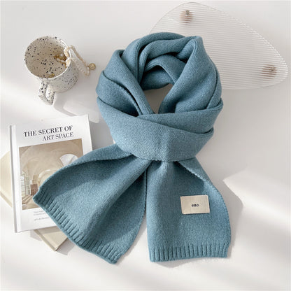 Women's Small Solid Color Korean Versatile Trendy Scarfs