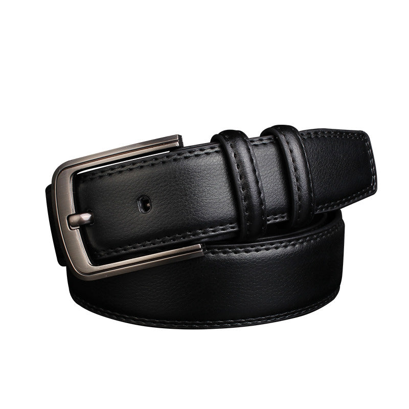 Men's Leather Pin Buckle Cowhide Casual Belts