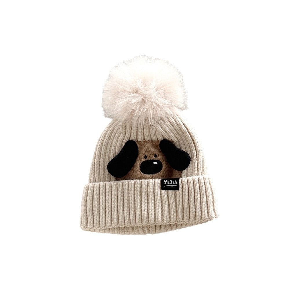 Children's Hat Cartoon Super Cute Boy Knitted Kids' Headwear