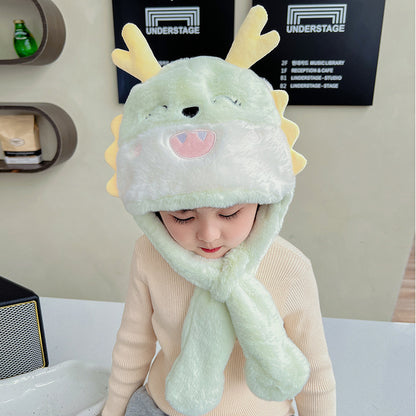 Children's Ears Moving Plush Bonnet One-piece Will Kids' Headwear