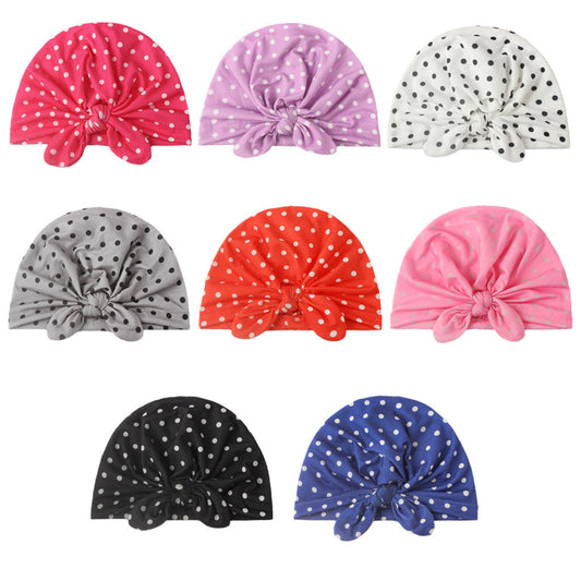 Children's Hat Solid Color Polka Dot Indian Kids' Headwear