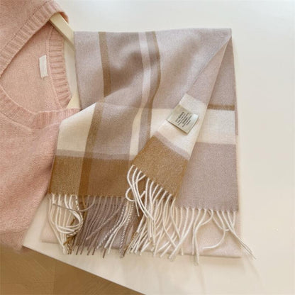 Women's Wool Korean Style High-grade Shawl Thermal Scarfs