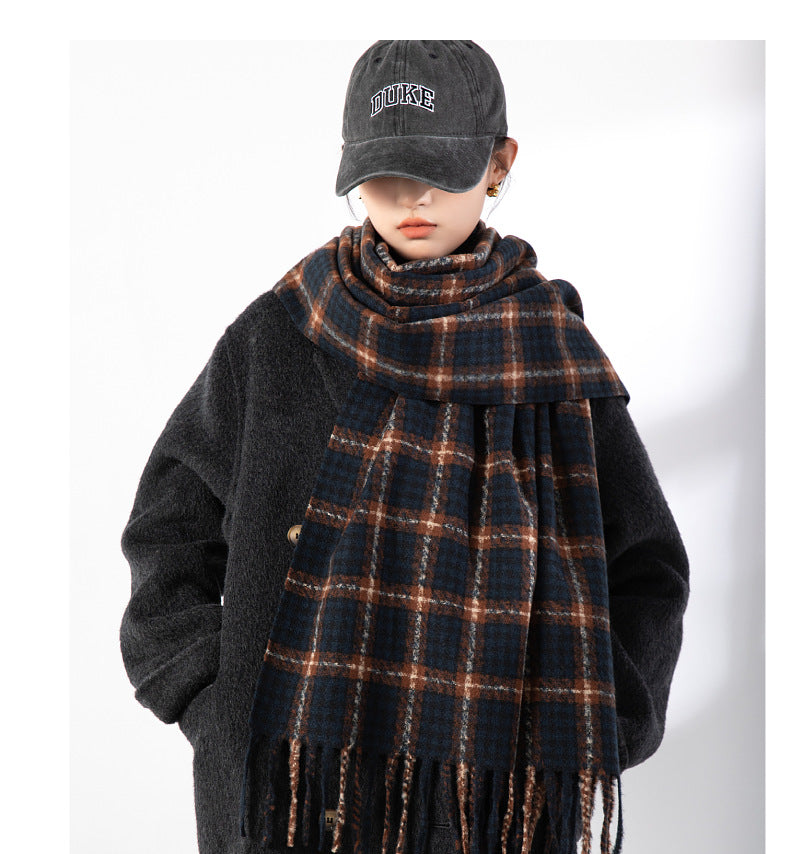 Women's Korean High-grade Thickened Warm Loop Yarn Scarfs