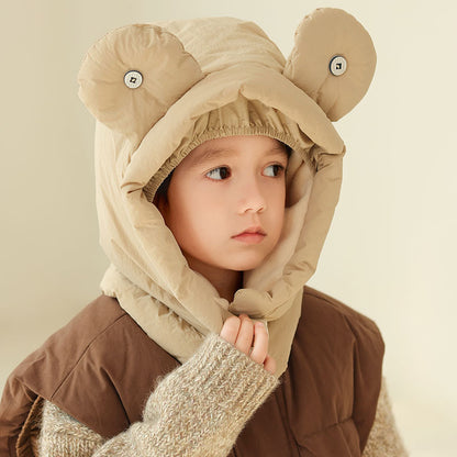 Children's Cotton Ear Protection Lei Hat Outdoor Hooded Suit Korean Style Kids' Headwear