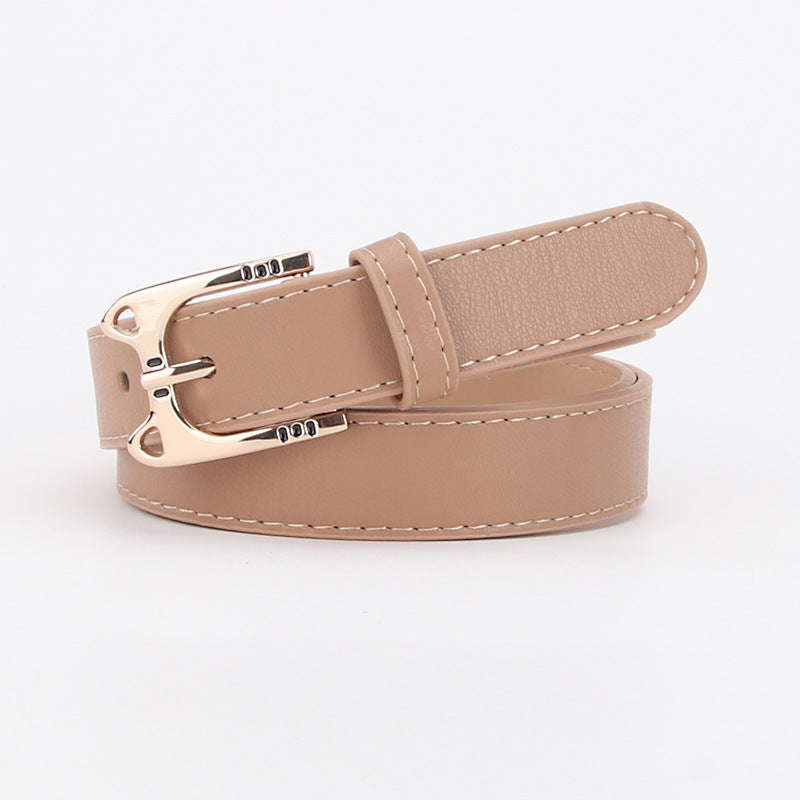 Women's Cute Fashion Meow Head Alloy Buckle Decoration Belts