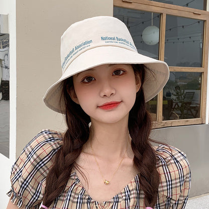 Female Summer Korean Fashion Bucket Round Hats & Caps