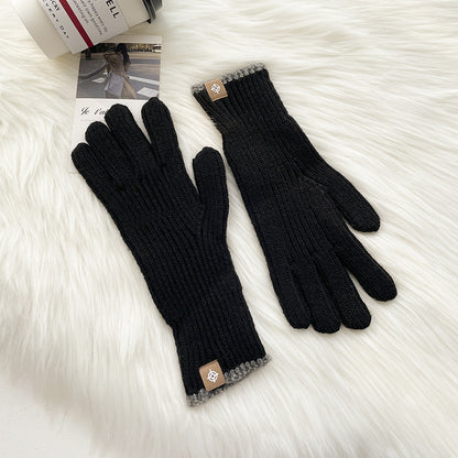 Color Procurement Service Of Korean Labeling Finger Exposed Gloves