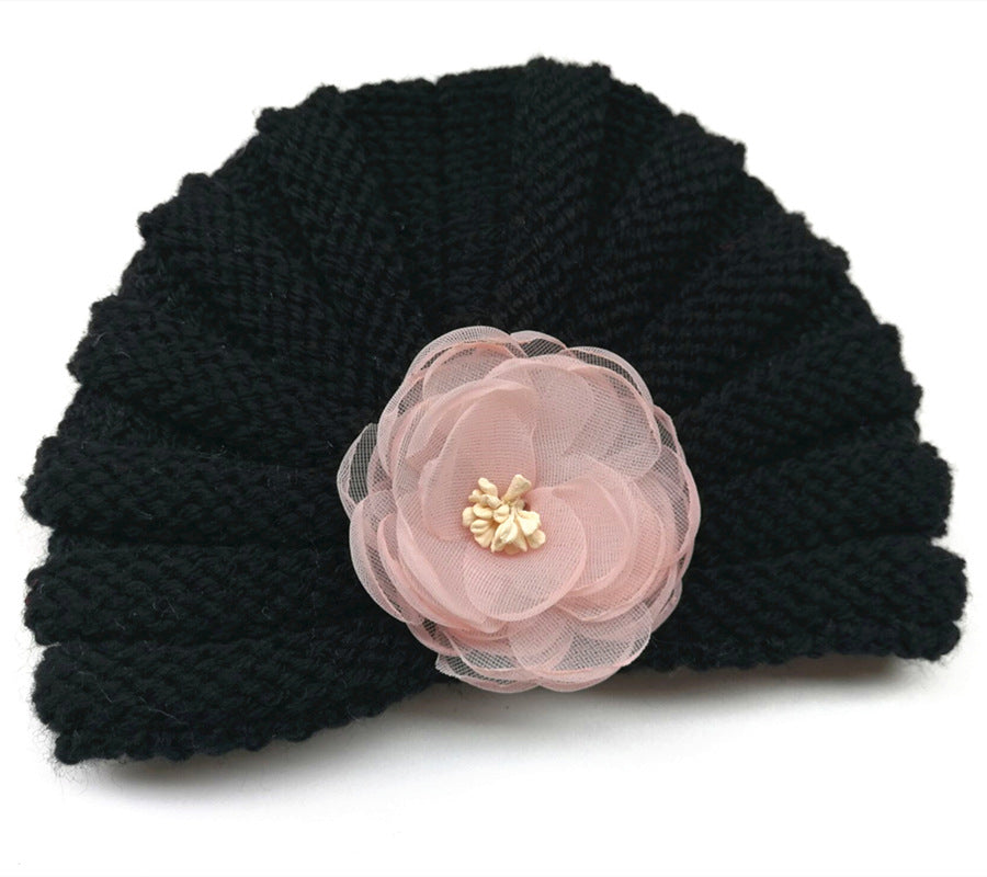 Children's Ethnic Style Hat Handmade Flower Autumn Kids' Headwear