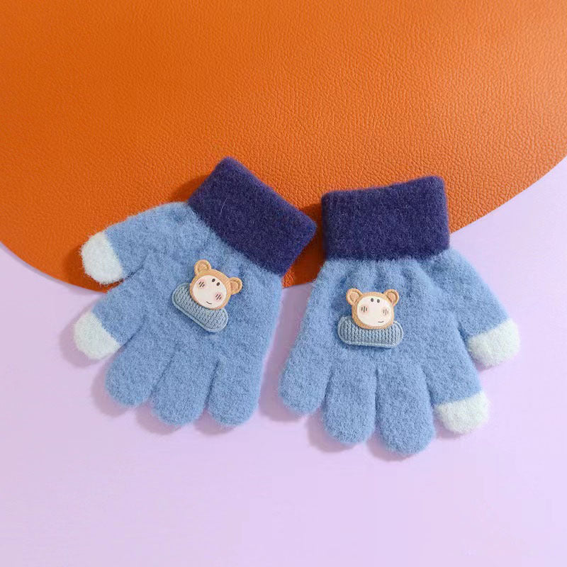 Children's Cartoon Winter To Years Old Cute Infant Gloves