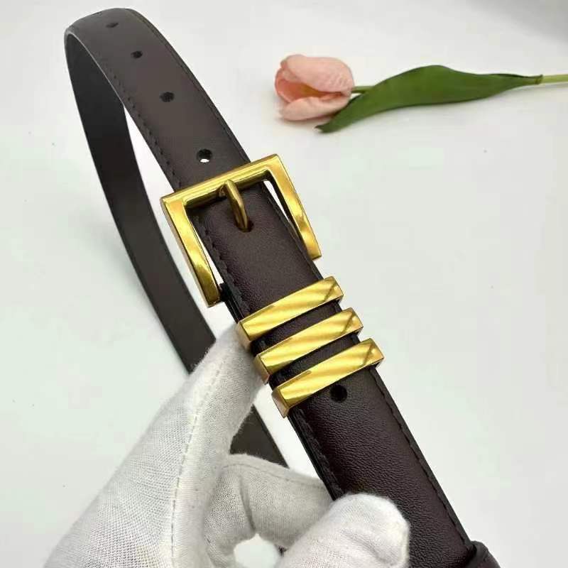 Women's Decorative Thin Jeans Strap Black Waist Belts