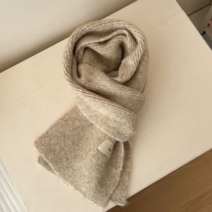 Soft Glutinous Korean Style Mohair Female Winter Scarfs