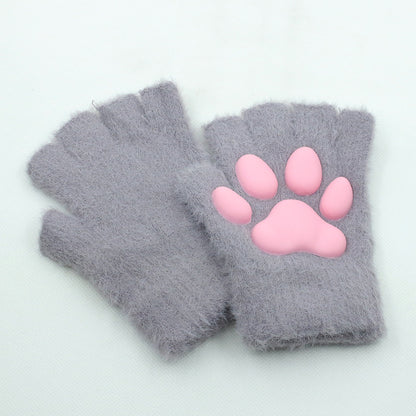 Silicone Cat's Paw Cute Cat Plush Gloves