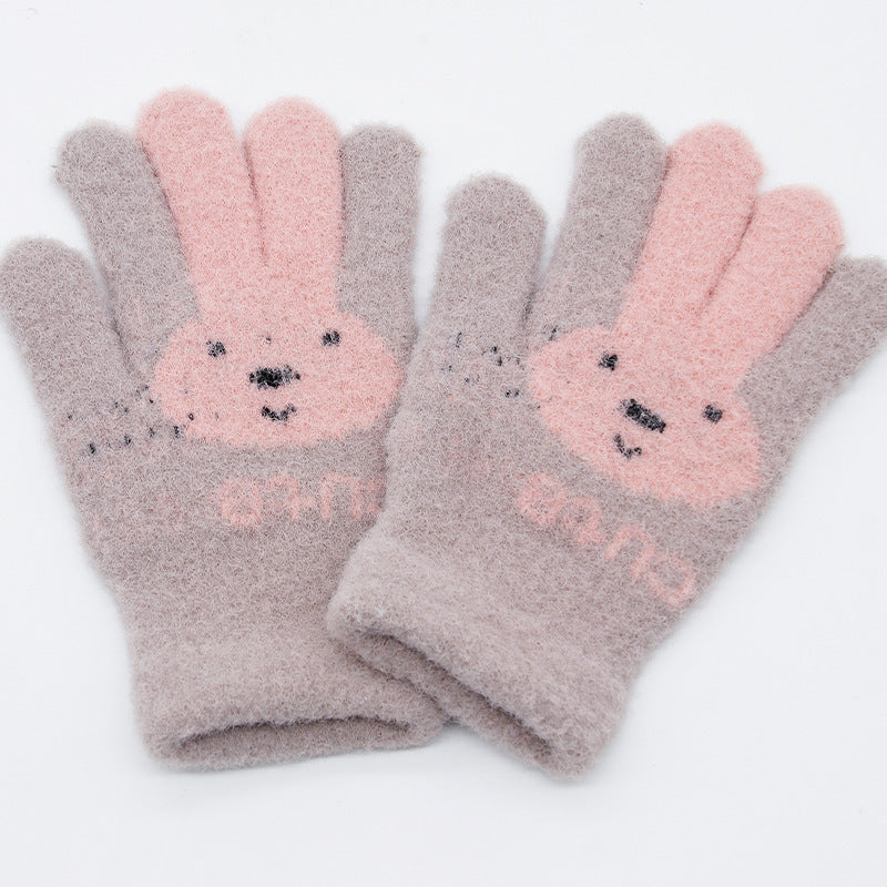 Women's Korean Minority Simple Solid Color Sweet Girly Gloves