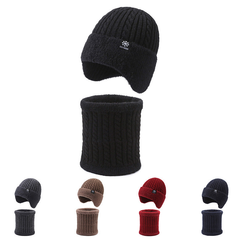 Men's Winter Outdoor Cycling Warm Two-piece Suit Hats & Caps