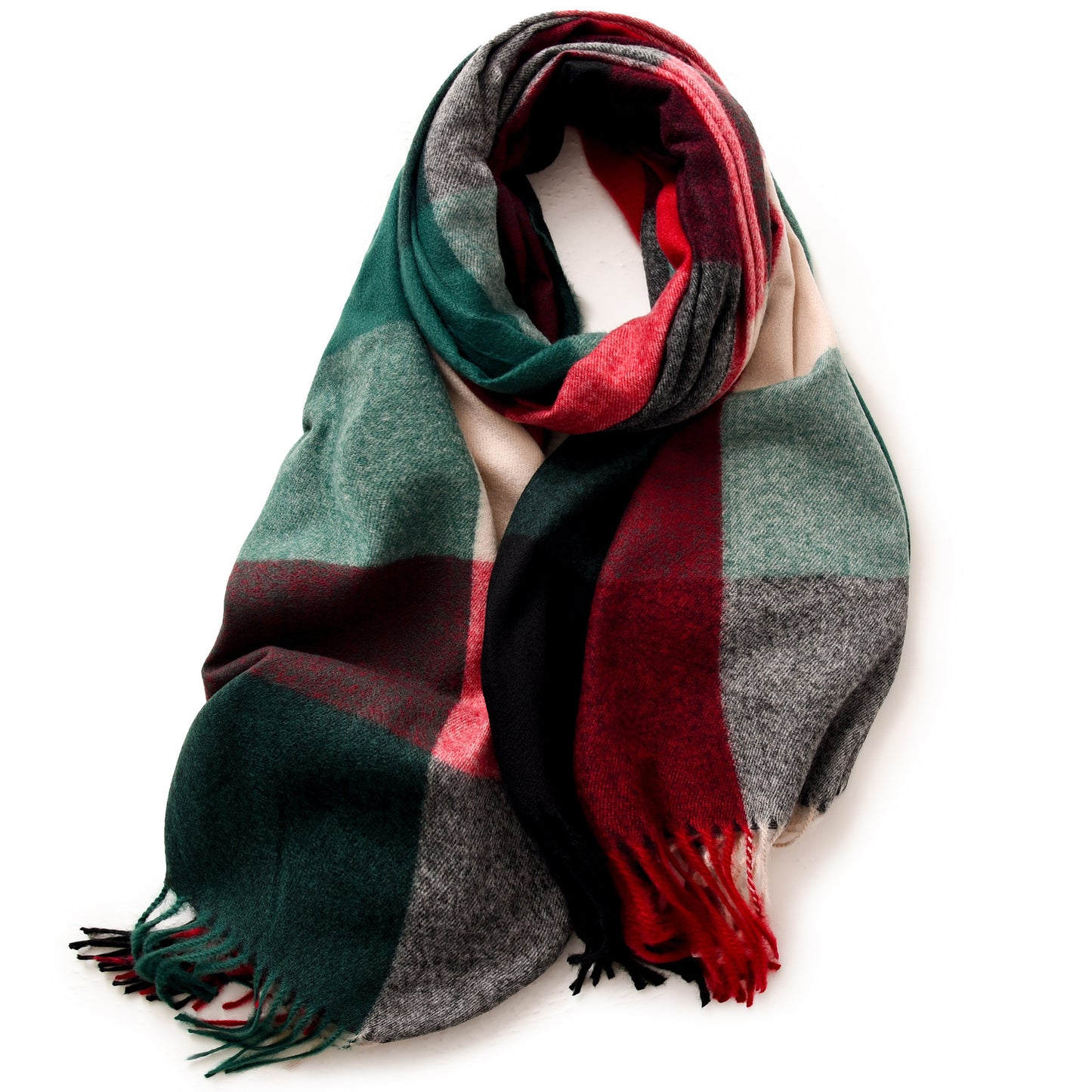 Women's Plaid Talma Elegant Style Warm High Scarfs