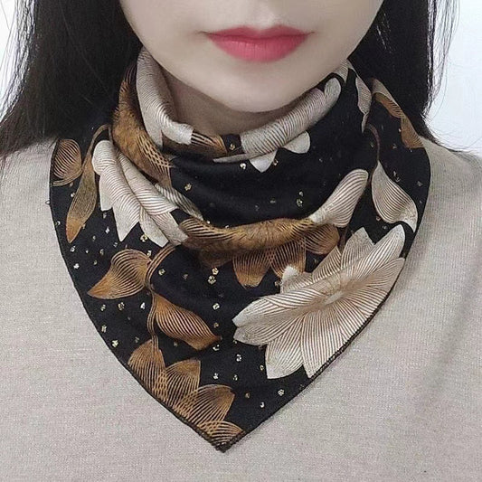 Female Winter Cervical Support Bandana Warm Fake Scarfs