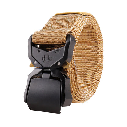 Aluminum Alloy Clamshell Buckle Nylon Waistband Belts