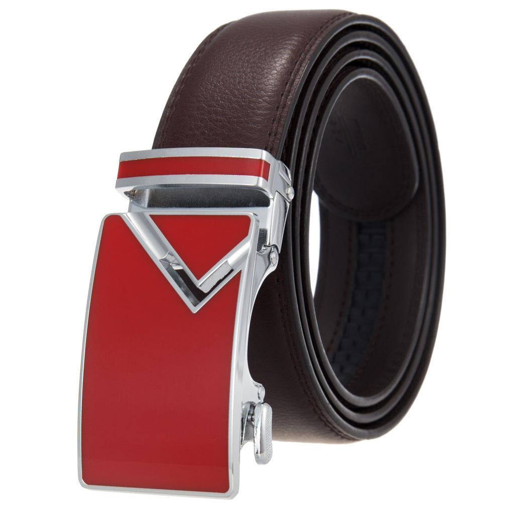 Men's Abrasive Buckle Leather Automatic Fashion Belts