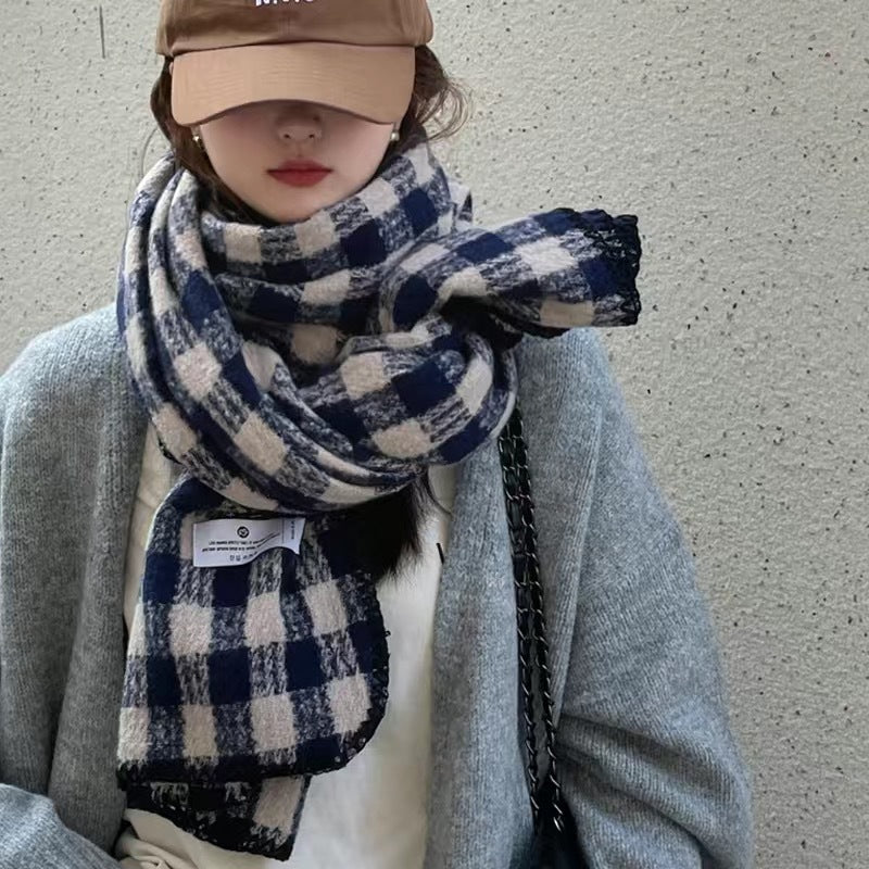 Female Winter High-grade Mohair Artificial Cashmere Scarfs