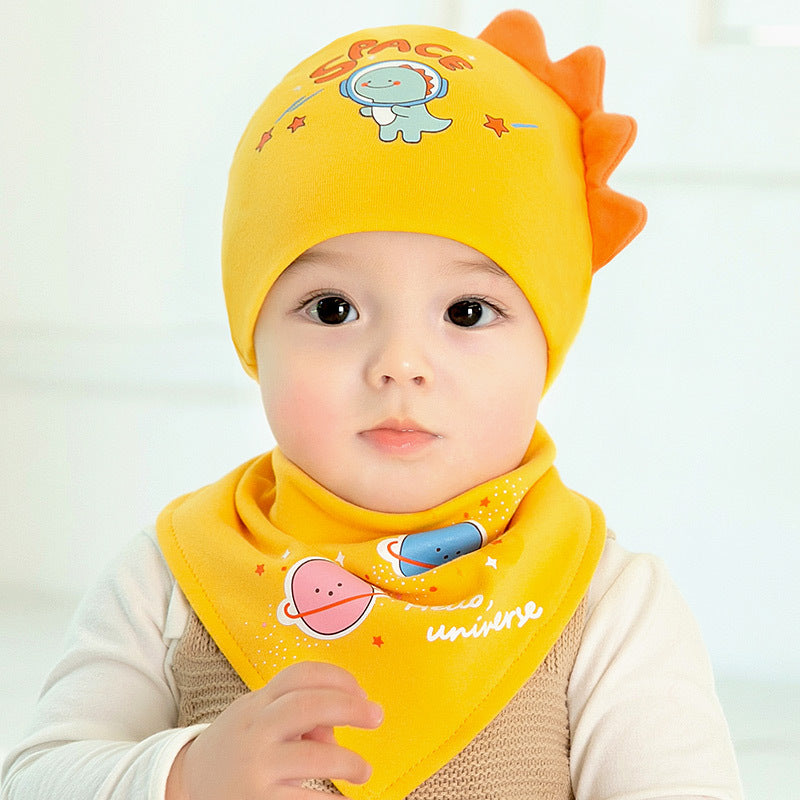 Cotton Beanie Hat Cartoon Sleeve Sleep Triangular Kids' Headwear