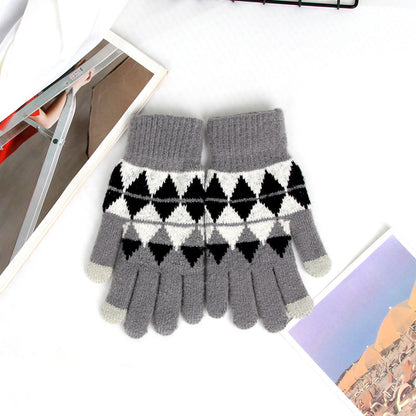 Women's Korean Minority Simple Solid Color Sweet Girly Gloves