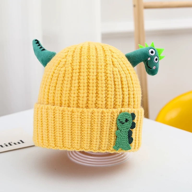 Hat Cute Super Dinosaur Shape Woolen Kids' Headwear