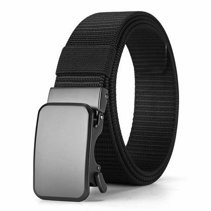 Men's Alloy Buckle Automatic Double-sided Stripe Body Belts