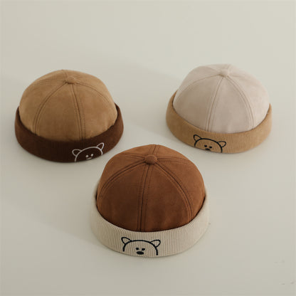 Women's & Men's Chinese Landlord Korean Deerskin Veet Western Kids' Headwear