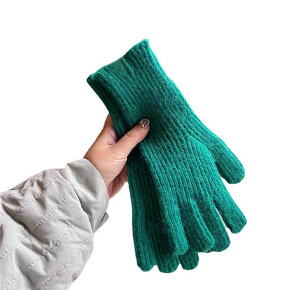 Women's Warm Keeping Winter Open Finger Play Gloves