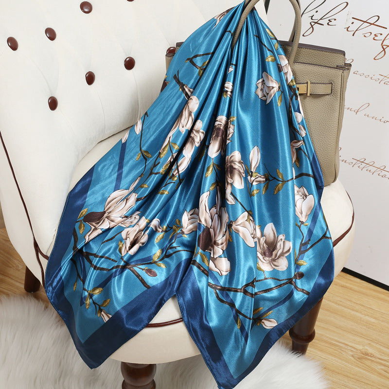 Large Kerchief Printed Female Mother's Outer Scarfs