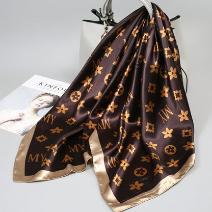 Large Kerchief Printed Female Mother's Outer Scarfs