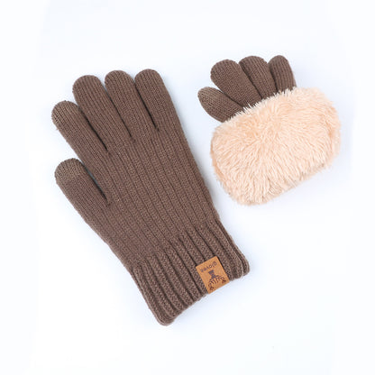 Men's Thickened Fleece-lined Winter Touch Screen Warm Gloves