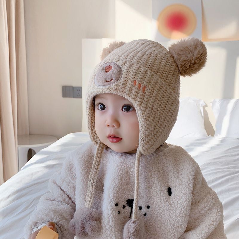 Hat Boys Woolen Winter Ear Protection Kids' Headwear