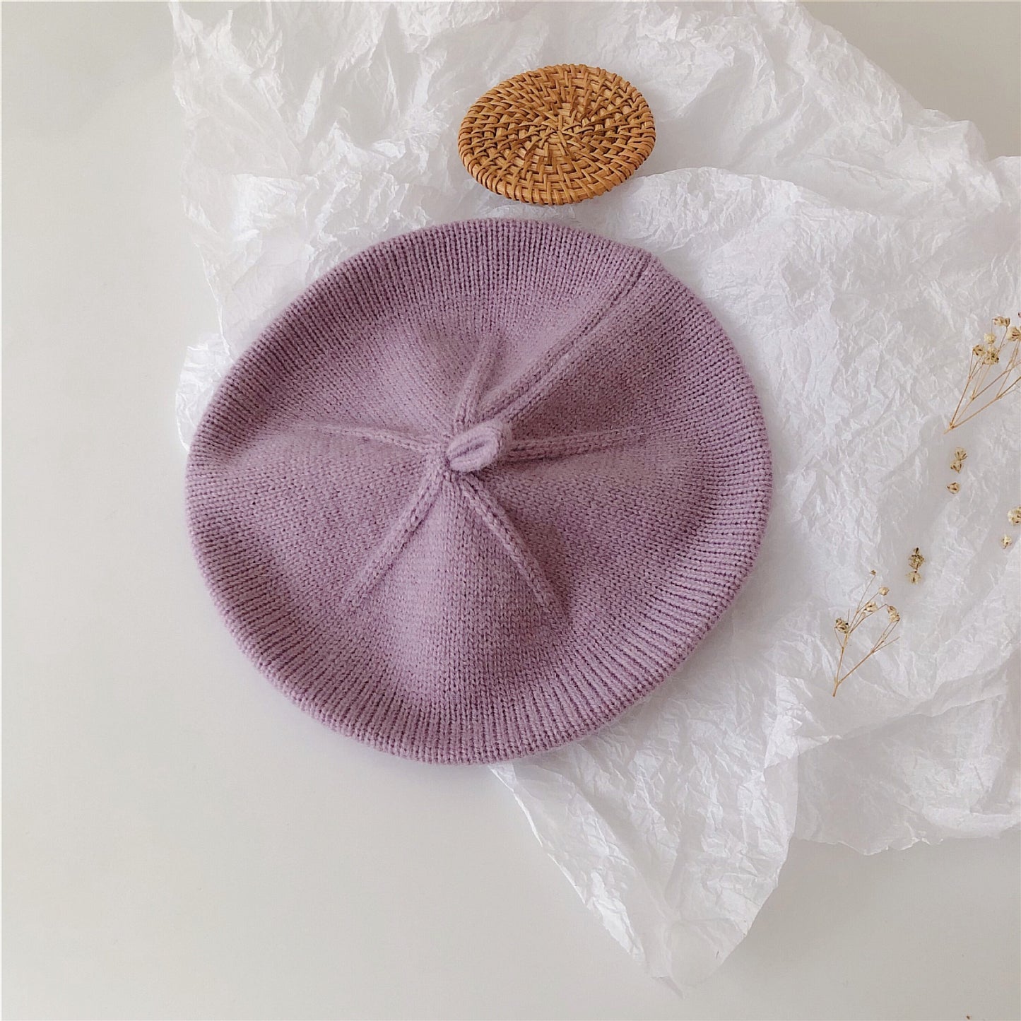 Korean Style Infant Western Knitted Hat Beret Soft Kids' Headwear