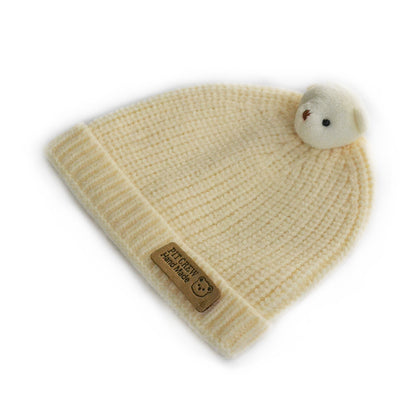 Children's Cat Brother Knitted Hat Cute Three-dimensional Kids' Headwear