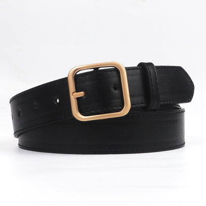 Women's Casual Retro Metal Buckle Simple Decoration Belts