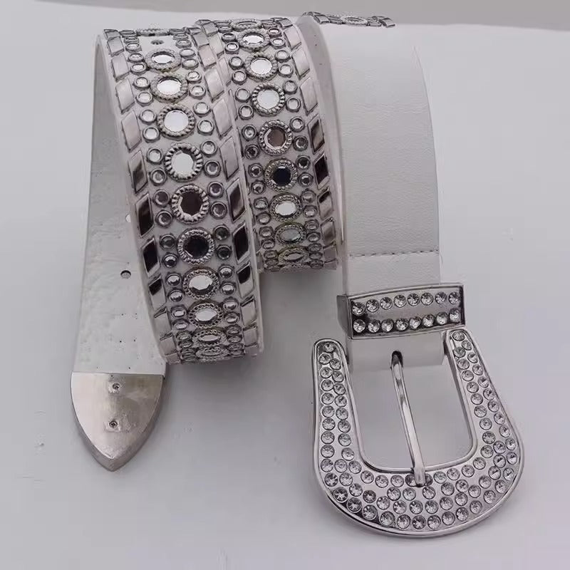 Hot Wide Female Ornament Rhinestone With Belts