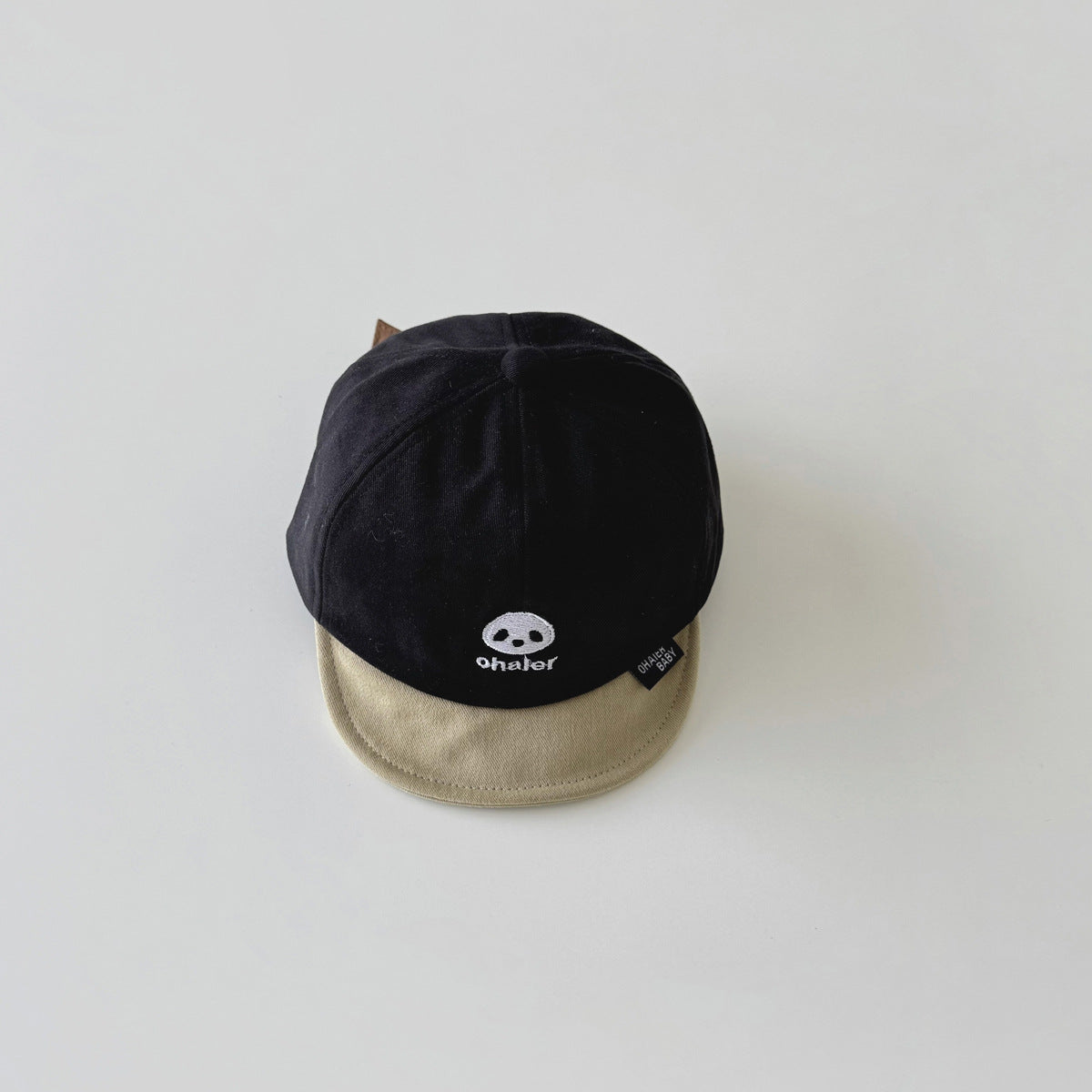 Cute Panda Embroidered Soft Brim Peaked Kids' Headwear